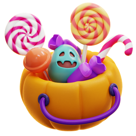 Candy Basket  3D Icon