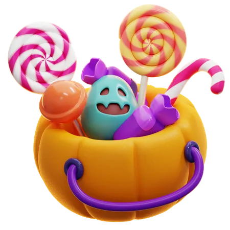 Candy Basket  3D Icon