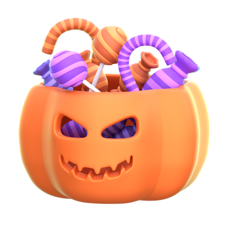 Candy Bucket  3D Icon