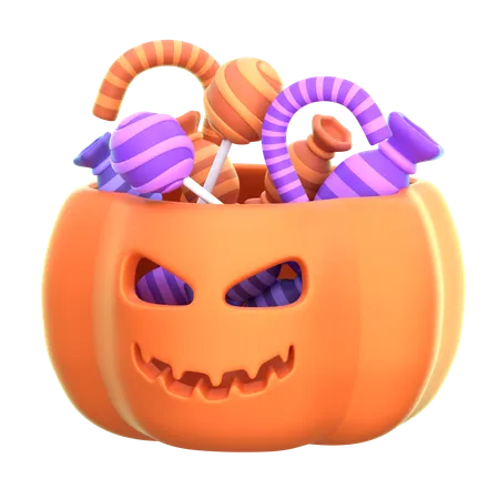 Candy Bucket  3D Icon