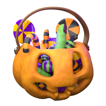 Candy Bucket  3D Icon