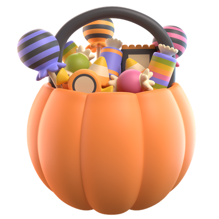 Candy Bucket  3D Icon