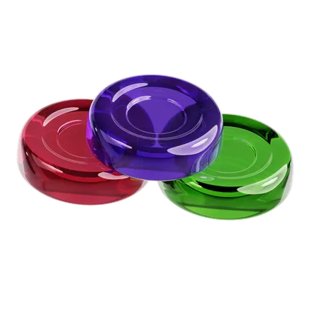 Candy Button  3D Icon