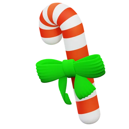 3 D Illustration Of Christmas Candy Sticks 3D Icon