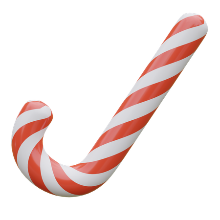 Candy cane  3D Icon