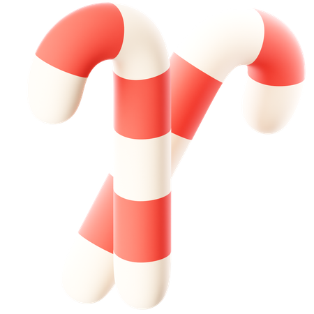 Candy Cane  3D Icon