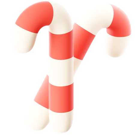 Candy Cane  3D Icon