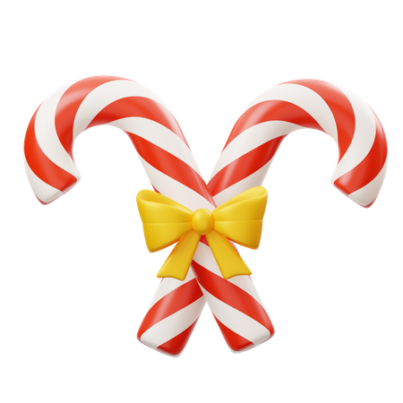 Candy Cane  3D Icon