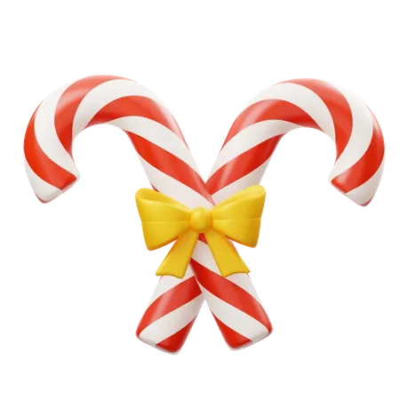 Candy Cane  3D Icon