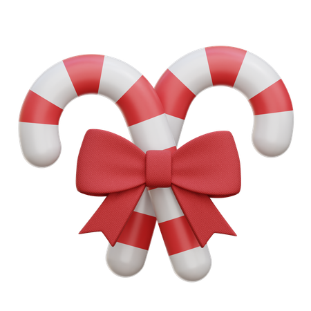 Candy Cane  3D Icon