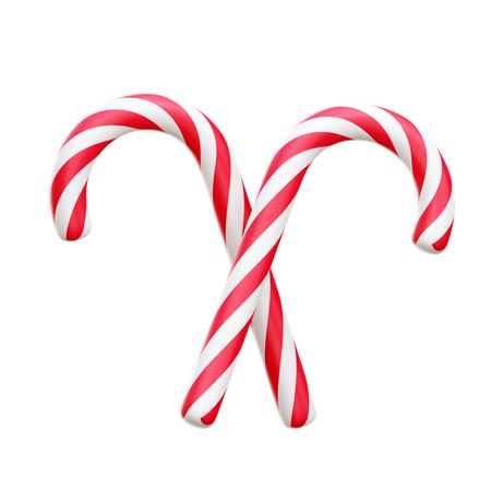 Candy Cane  3D Icon