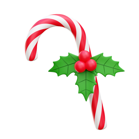 Candy Cane  3D Icon