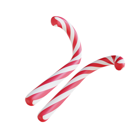 Candy Cane  3D Icon