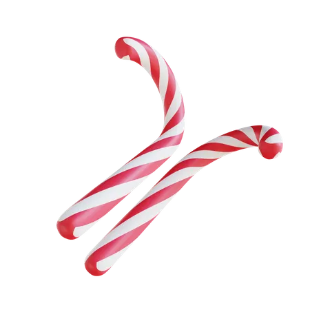 Candy Cane  3D Icon