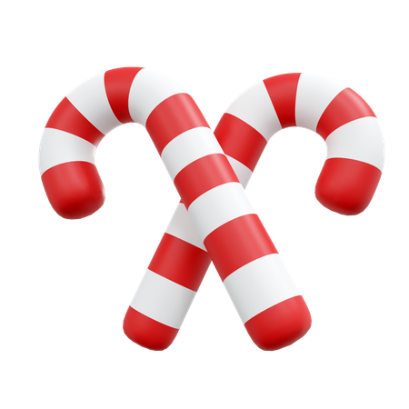 Candy Cane  3D Icon