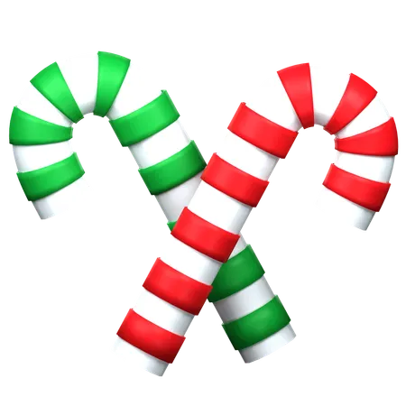 Candy Cane  3D Icon