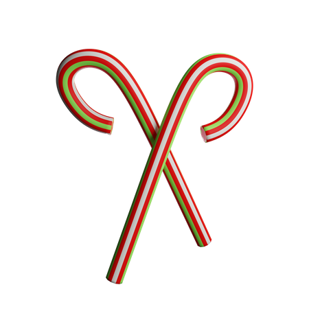 Candy Cane  3D Icon