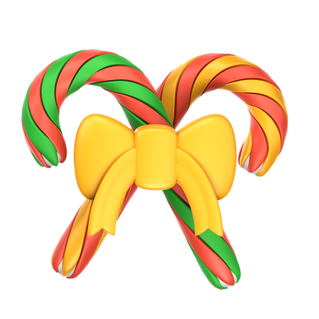 Candy Cane  3D Icon