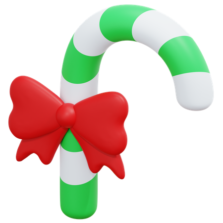 Candy Cane  3D Icon