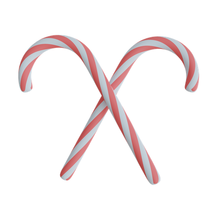 Candy Cane  3D Icon