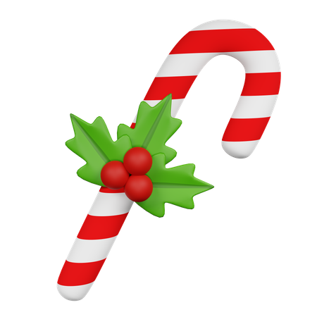 Candy Cane  3D Icon