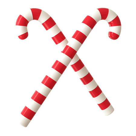 Candy Cane  3D Icon