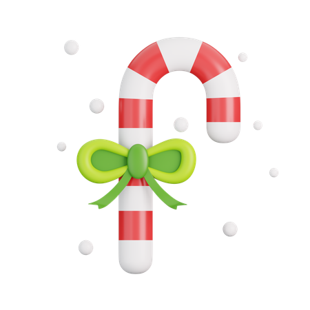 Candy Cane  3D Icon