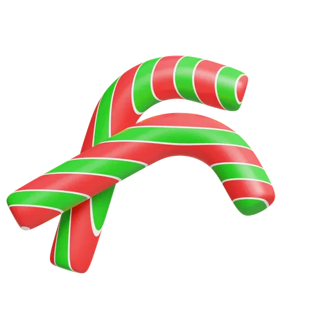 Candy Cane  3D Icon