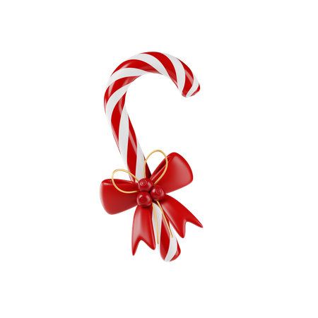 Candy Cane  3D Icon