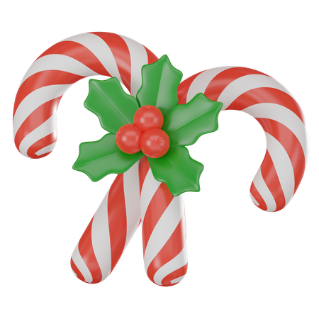 Candy Cane  3D Icon