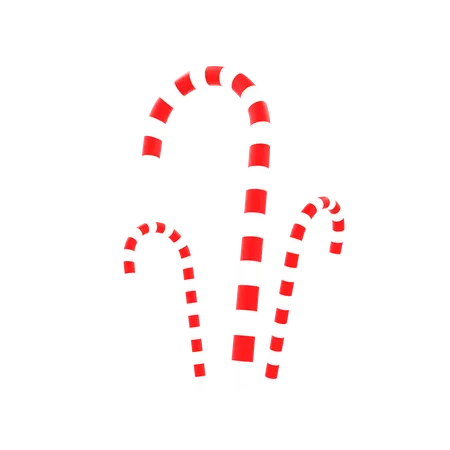 Candy Cane  3D Icon