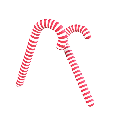 Candy Cane  3D Icon