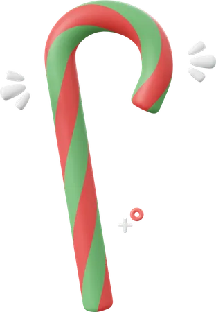 Candy Cane  3D Icon