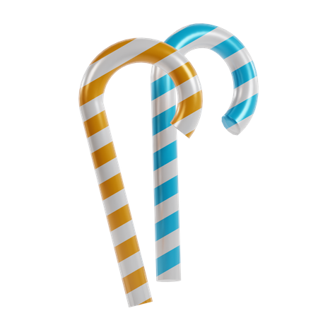 Candy Cane  3D Icon