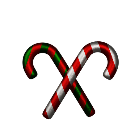 Candy Cane  3D Icon