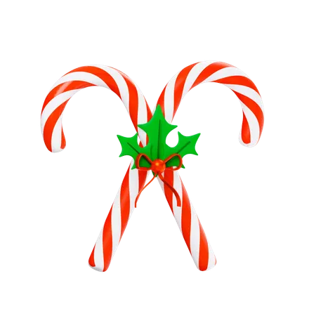 Candy Cane  3D Icon