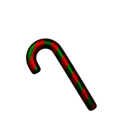 Candy Cane  3D Icon