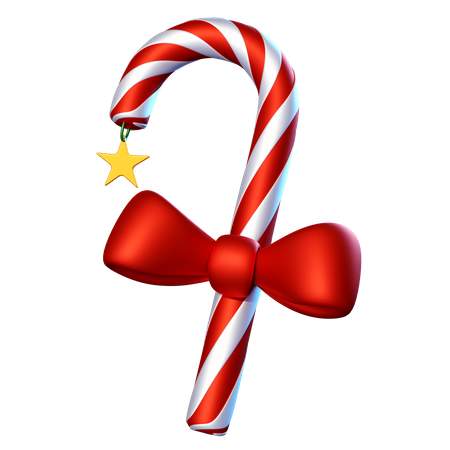 Candy Cane  3D Icon