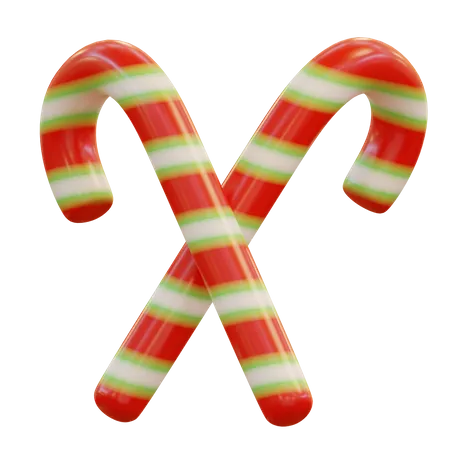 Candy Cane  3D Icon