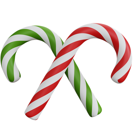 Candy Cane  3D Icon