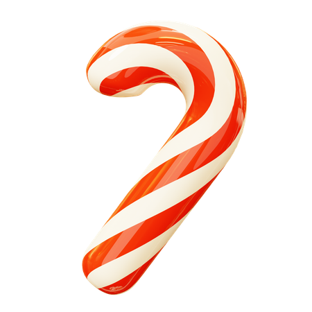 Candy Cane  3D Icon