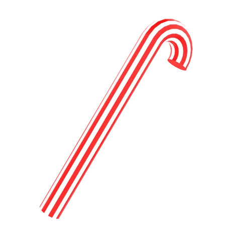 Candy Cane  3D Icon