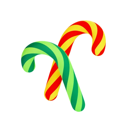 Candy Cane  3D Icon