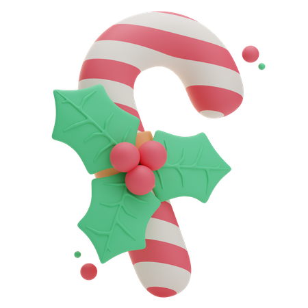 Candy Cane  3D Icon