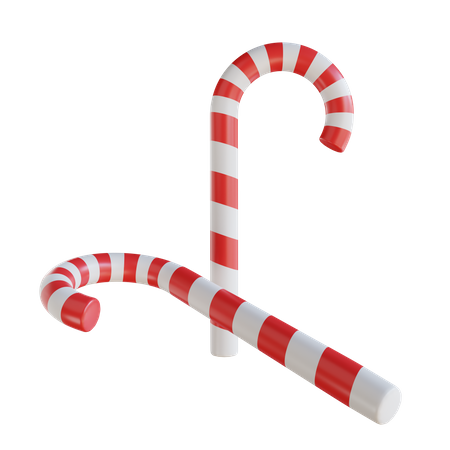 Candy Cane  3D Icon