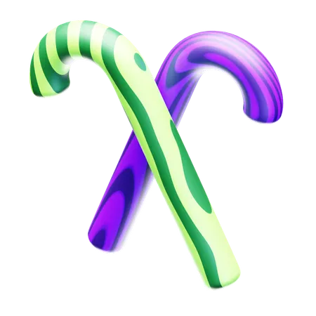 Candy Cane  3D Icon