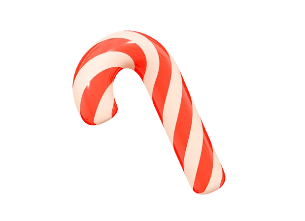 Candy Cane  3D Icon