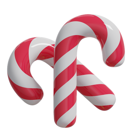 Candy Cane  3D Icon