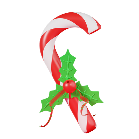 Candy Cane  3D Icon