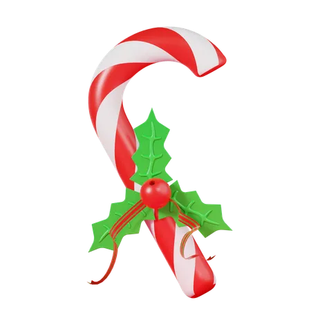 Candy Cane  3D Icon